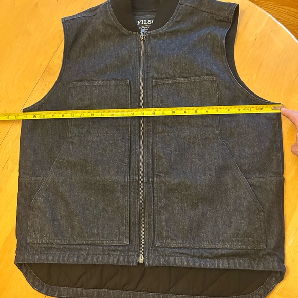 Filson Denim Insulated Work Vest - Picture 11 of 13